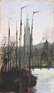 Port D'anvers by Georges-Victor Hugo