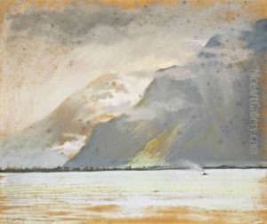 Montagne Sur L'eau by Georges-Victor Hugo