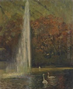 Les Cygnes A La Fontaine