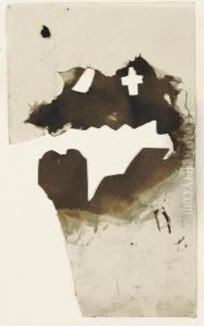 Papier Decoupe Avec Une Croix Ou Etude Pour La Tombe De Lepoldine by Victor Hugo