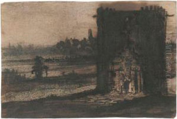 Une Tour Au Crepuscule - view 1
