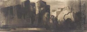 Ruins In An Imaginary Landscape by Victor Hugo
