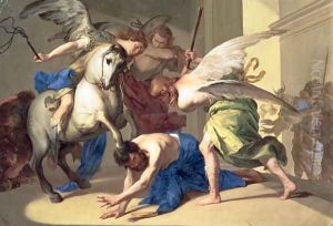 The Expulsion of Heliodorus from the Temple, c.1650 by Bernardo Cavallino