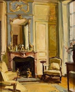 Interieur Aux Fauteuils Jaunes by Paul Jean Hugues