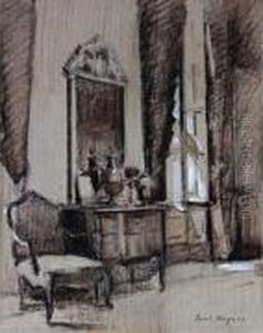 Interieur Salon Louis Xv by Paul Jean Hugues