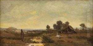 Le Campement Arabe. by Victor Pierre Huguet