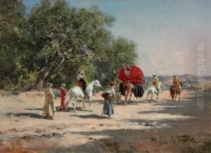 The Caravan by Victor Pierre Huguet