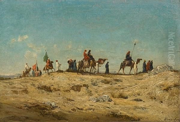 A Desert Caravan - view 1