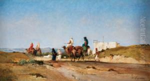 Caravane De Chameliers by Victor Pierre Huguet