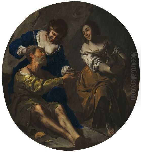 Lot and His Daughters - view 1