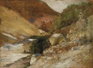 Les Gorges D'el Kantara, Algerie by Victor Pierre Huguet