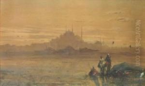 Vue De Constantinople by Victor Pierre Huguet