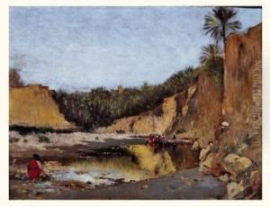 Oasis D'el Kantara by Victor Pierre Huguet