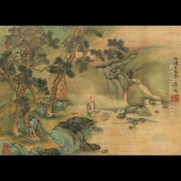 Scholar By A Stream - view 1