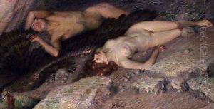 Prisoners of the Mountain Mists, central panel of the triptych by Giovanni Battista Crema