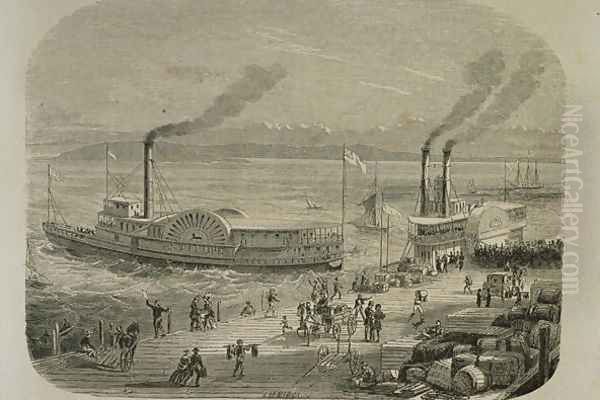 The San Francisco Docks in the 1860s - view 1