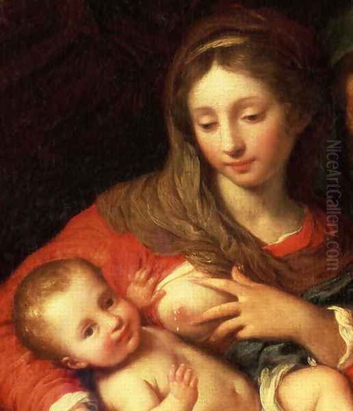 The Holy Family with Elizabeth (detail) - view 1