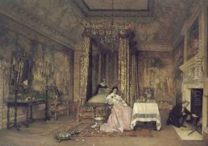 Old Letters - a scene at Knole, 1873 by Claude Andrew Calthrop