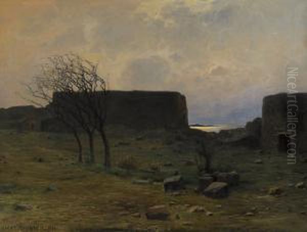 Kustlandskap Med Fastningsbyggnad - view 1