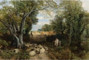 Landscape In Wales by Frederick William Hulme