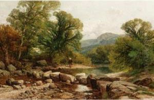 Fishing On The River Glaslyn, North Wales Fishing On The River Glaslyn, North Wales