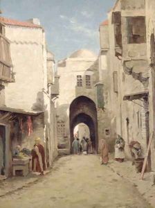 A Street in Jerusalem by Percy Robert Craft