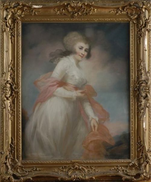 Portrait Of A Lady, Said To Be The Honorable Mrs. Stanhope - view 1