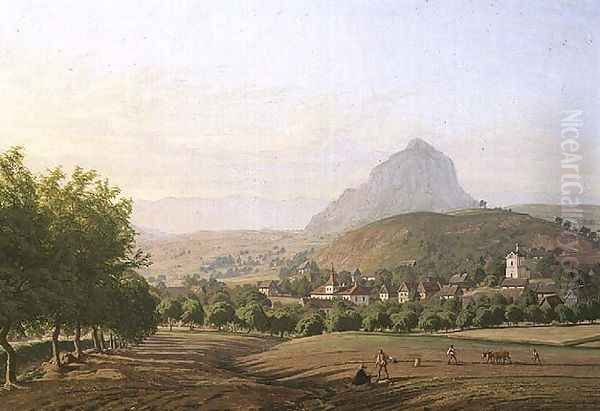 View of Mirosovice Castle in the Spring, 1840 - view 1