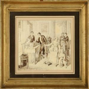 Musicalparty With The Danish Composer I by Andreas Herman Hunaeus