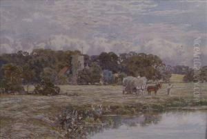 The River Wey And Thechurch At Send, Surrey The River Wey And Thechurch At Send, Surrey