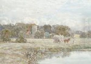 The River Wey And The Church At Send, Surrey by Thomas Hunt