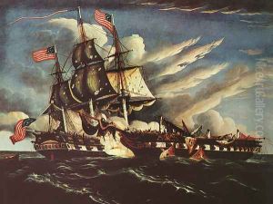 The Constitution and the Guerriere 1845