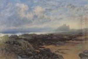 Bamburgh Castle At Twilight by Alfred William Hunt