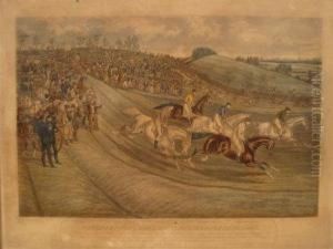 Northampton Grand National Steeplechase 1840 The Start by Charles Hunt
