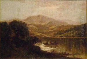 Fishing On A Mountain Lake