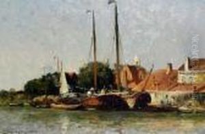 A Hot Day In Dordrecht by Edward Aubrey Hunt