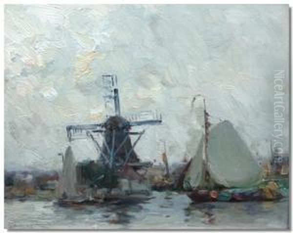 Windmill, Near Dordrecht - view 1
