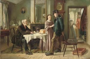 The Soldier's Departure by Charles, Hunt Jnr.