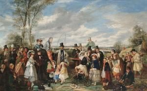 The Picnic by Charles, Hunt Jnr.