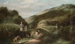 The Dog Cart by Charles, Hunt Jnr.