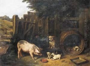 Farmyard by Walter Hunt