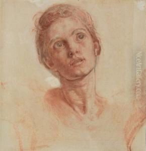 Study For The Head Of Christ In 'the Shadow Of Death'