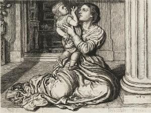 The Father's Leave-taking by William Holman Hunt