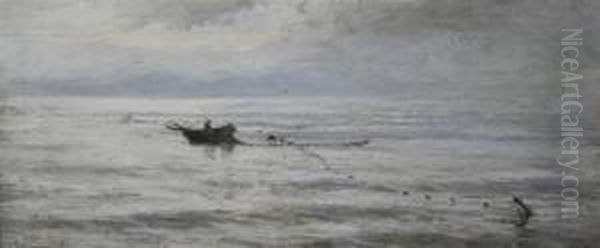 Fishing Boat On A Calm Sea - view 1