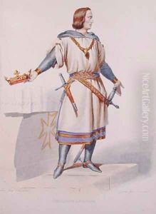 Portrait of Philip Augustus II (1165-1223) King of France by Charles Abraham Chasselat