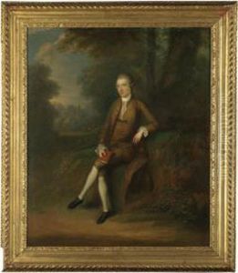 Portrait Of Hercules Rowley, 2nd Viscount Langford(1737-1796) by Robert Hunter