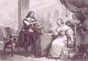 Christina (1626-89) Queen of Sweden, from a series of Famous Women by Charles Abraham Chasselat