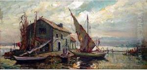 Les Bordigues A Martigues by Joseph Hurard