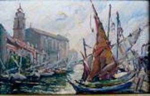 Le Port De Saint Tropez by Joseph Hurard