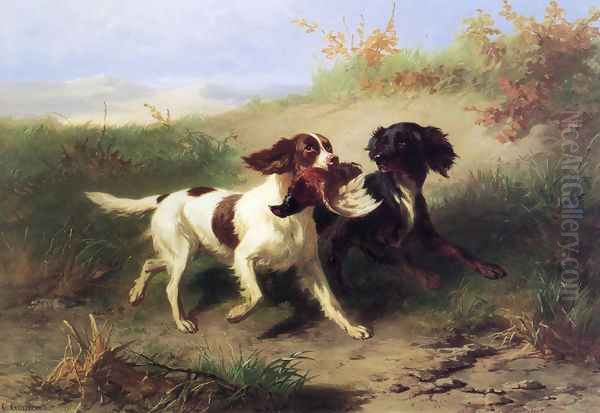 Two Spaniels in a Landscape - view 1
